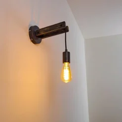 hofstein Applique murale Aarhus Gris, Noir, 1 lumière