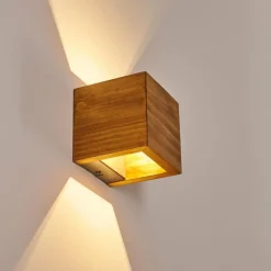 hofstein Applique murale Adak LED Bois foncé, 1 lumière