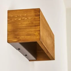 hofstein Applique murale Adak LED Bois foncé, 1 lumière