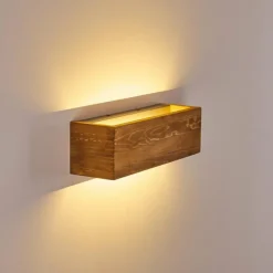 hofstein Applique murale Adak LED Bois foncé, 1 lumière