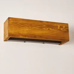 hofstein Applique murale Adak LED Bois foncé, 1 lumière