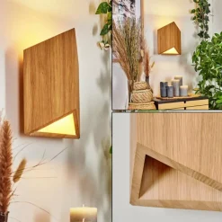 Lampes En Bois-hofstein Applique murale Agnoron LED Écru, 1 lumière