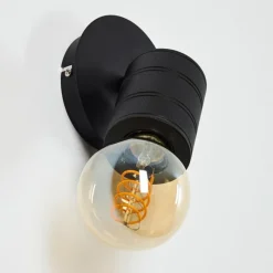 Luminaires Scandinaves-hofstein Applique murale Ajaccio Noir, 1 lumière