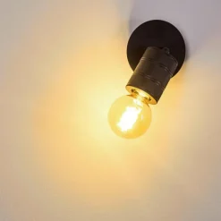 Luminaires Scandinaves-hofstein Applique murale Ajaccio Noir, 1 lumière