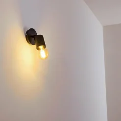 Luminaires Scandinaves-hofstein Applique murale Ajaccio Noir, 1 lumière