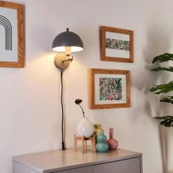 hofstein Applique murale Alikata Noir, 1 lumière