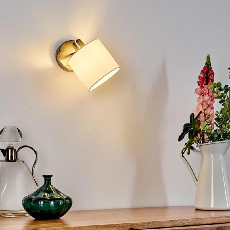 Lampes En Tissu-hofstein Applique murale Alsen Nickel mat, 1 lumière