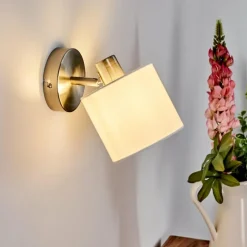 Lampes En Tissu-hofstein Applique murale Alsen Nickel mat, 1 lumière