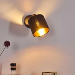 Lampes En Tissu-hofstein Applique murale Alsen Noir, 1 lumière