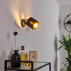 Lampes En Tissu-hofstein Applique murale Alsen Noir, 1 lumière