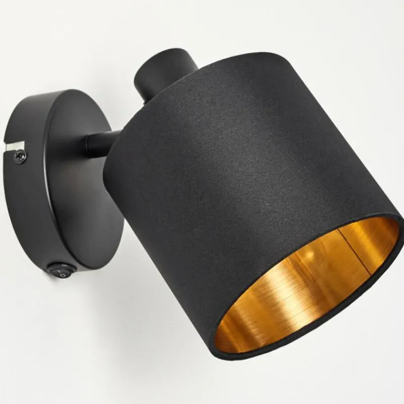 Lampes Dorées-hofstein Applique murale Alsen Noir, 1 lumière