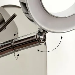 hofstein Applique murale Altamahaw LED Argenté, 1 lumière