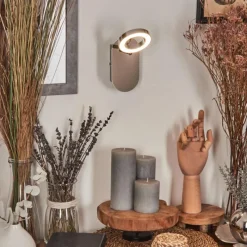 hofstein Applique murale Altamahaw LED Argenté, 1 lumière