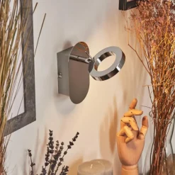 hofstein Applique murale Altamahaw LED Argenté, 1 lumière