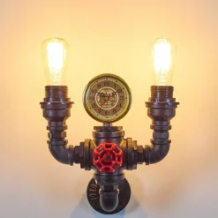 hofstein Applique murale Amal Noir, 2 lumières