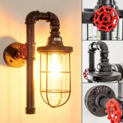 hofstein Applique murale Amal Transparent, 1 lumière