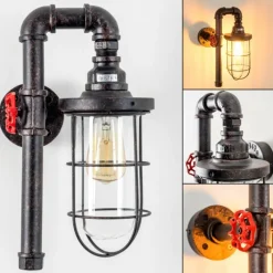 hofstein Applique murale Amal Transparent, 1 lumière