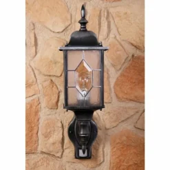 hofstein Applique murale Amapala Noir, 1 lumière, Détecteur de mouvement