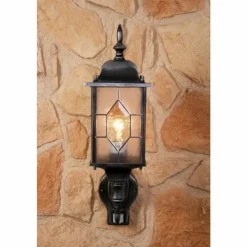 hofstein Applique murale Amapala Noir, 1 lumière, Détecteur de mouvement