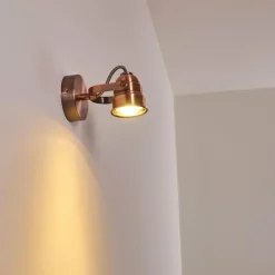 Lampes Industrielles-hofstein Applique murale Aniak LED Cuivre, 1 lumière