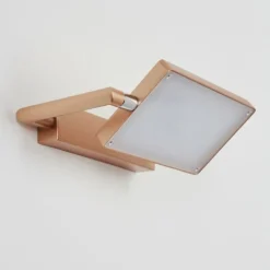 Lampes Industrielles-hofstein Applique murale Anneau LED Chrome, Cuivre, 1 lumière