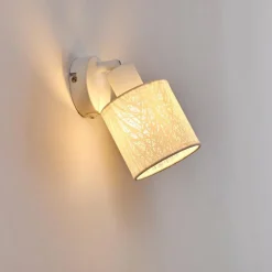 Lampes Vintages & Rétros-hofstein Applique murale Antalya Blanc, 1 lumière