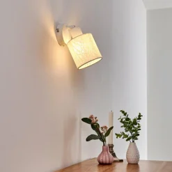 Lampes Vintages & Rétros-hofstein Applique murale Antalya Blanc, 1 lumière