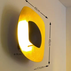 Lampes Dorées-hofstein Applique murale Anton Angeli Penombra LED Or, 1 lumière