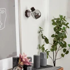 Suspension Verre Fumé-hofstein Applique murale Arconciel Rouille, 1 lumière