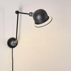 Lampes Industrielles-hofstein Applique murale Arild Gris, Noir, 1 lumière