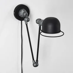Lampes Industrielles-hofstein Applique murale Arild Gris, Noir, 1 lumière