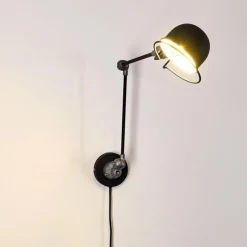 Lampes Industrielles-hofstein Applique murale Arild Gris, Noir, 1 lumière