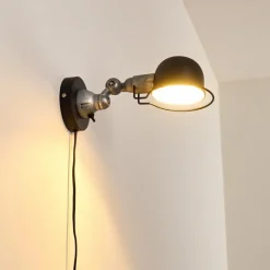 hofstein Applique murale Arild Noir, Argenté, 1 lumière