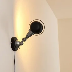 hofstein Applique murale Arild Noir, Argenté, 1 lumière