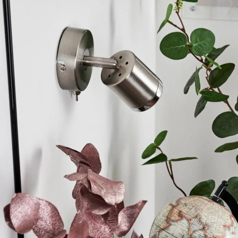 hofstein Applique murale Autilla LED Nickel mat, 1 lumière
