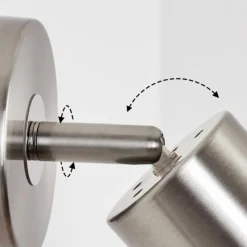 hofstein Applique murale Autilla LED Nickel mat, 1 lumière