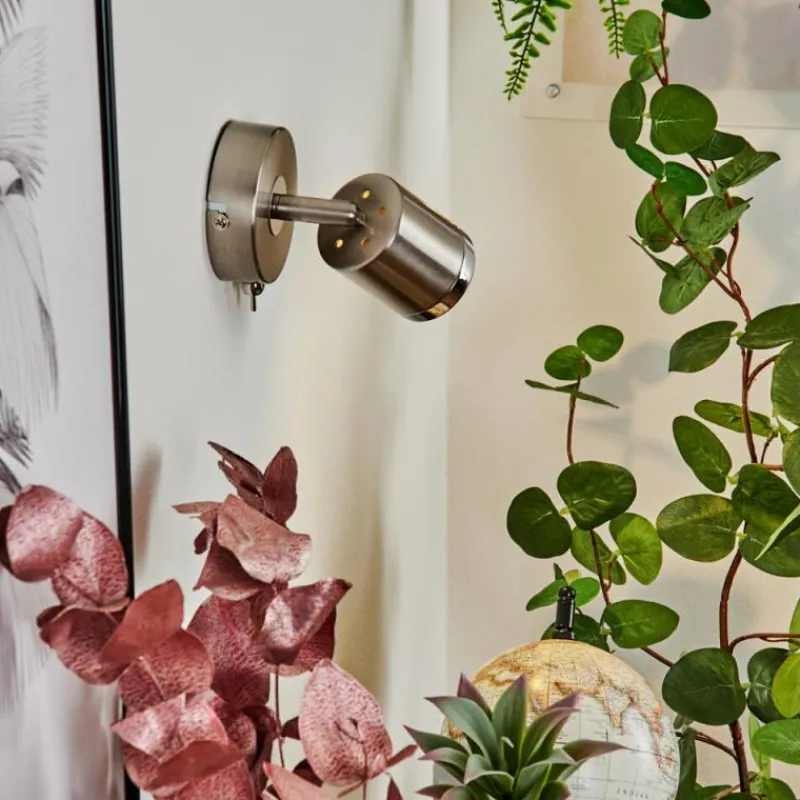 hofstein Applique murale Autilla LED Nickel mat, 1 lumière