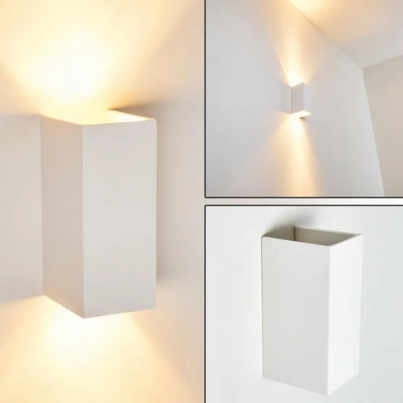 hofstein Applique murale Aversa Blanc, 2 lumières