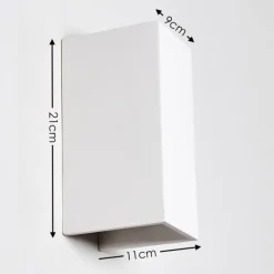 hofstein Applique murale Aversa Blanc, 2 lumières