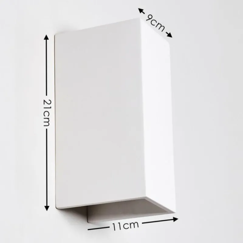 hofstein Applique murale Aversa Blanc, 2 lumières