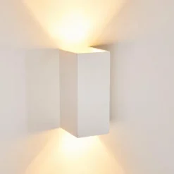 hofstein Applique murale Aversa Blanc, 2 lumières