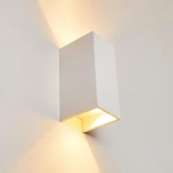 hofstein Applique murale Aversa Blanc, 2 lumières