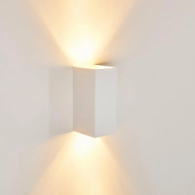 hofstein Applique murale Aversa Blanc, 2 lumières