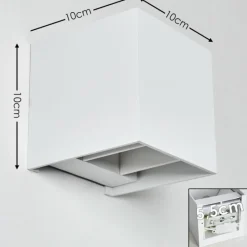 hofstein Applique murale Badajoz Blanc, 1 lumière