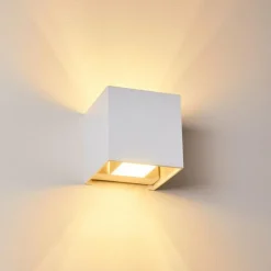 hofstein Applique murale Badajoz Blanc, 1 lumière