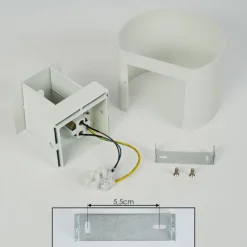 hofstein Applique murale Badajoz Blanc, 1 lumière
