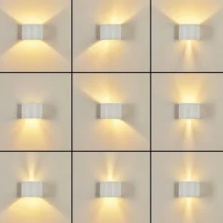 hofstein Applique murale Badajoz Blanc, 1 lumière