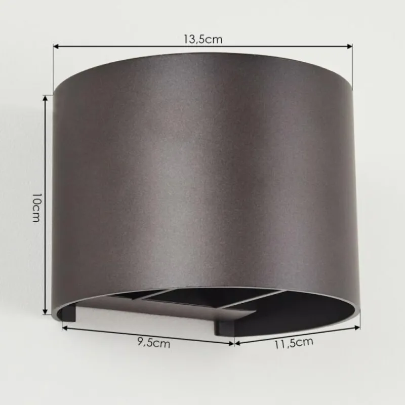 hofstein Applique murale Badajoz Brun, 1 lumière