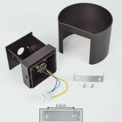 hofstein Applique murale Badajoz Brun, 1 lumière