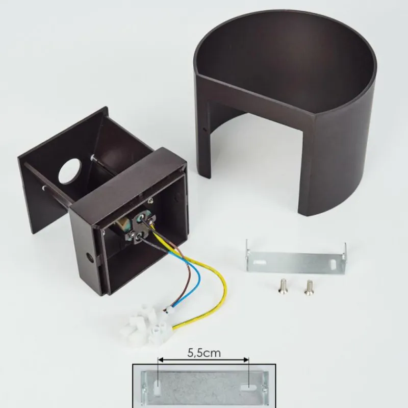 hofstein Applique murale Badajoz Brun, 1 lumière